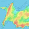 Mappa topografica Le Cosquer, altitudine, rilievo