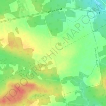 Mappa topografica Dundee, altitudine, rilievo