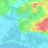 Mappa topografica Blanzac Ouest, altitudine, rilievo