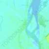 Mappa topografica Dana-Ili, altitudine, rilievo
