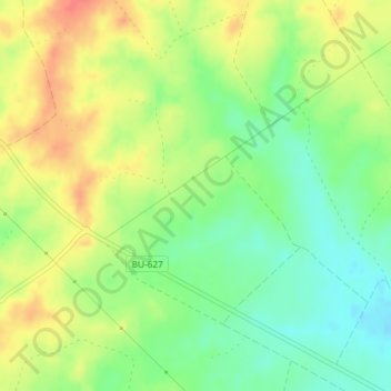 Mappa topografica Moralejo, altitudine, rilievo