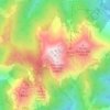 Mappa topografica Monte Sirino, altitudine, rilievo
