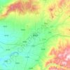 Mappa topografica 翼城县, altitudine, rilievo