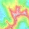 Mappa topografica Bruach na Frithe, altitudine, rilievo
