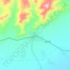 Mappa topografica Sagbara, altitudine, rilievo