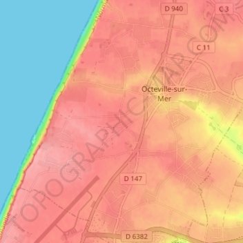 Mappa topografica Le Moulin, altitudine, rilievo