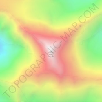 Mappa topografica Mount Craig, altitudine, rilievo