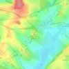 Mappa topografica Winterbourne Down, altitudine, rilievo