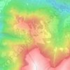 Mappa topografica Obermutten, altitudine, rilievo