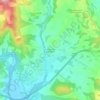 Mappa topografica Arandigoyen, altitudine, rilievo