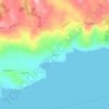 Mappa topografica Curahue, altitudine, rilievo