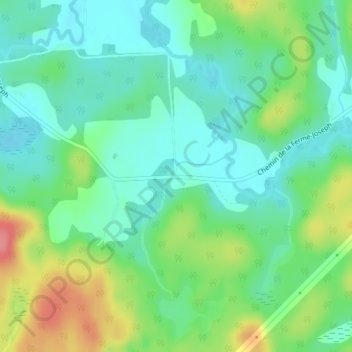 Mappa topografica Ferme-Joseph, altitudine, rilievo
