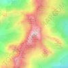 Mappa topografica Grand Pic de la Lauzière, altitudine, rilievo