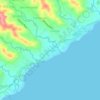 Mappa topografica Oyungan, altitudine, rilievo