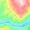 Mappa topografica Piares, altitudine, rilievo