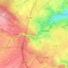 Mappa topografica Mont Myrrha, altitudine, rilievo