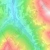Mappa topografica Ayer, altitudine, rilievo