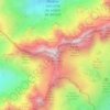Mappa topografica Aiguille du Belvédère, altitudine, rilievo