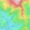 Mappa topografica Calcinone, altitudine, rilievo