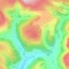 Mappa topografica Foel Eglwyseg, altitudine, rilievo