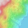 Mappa topografica Vlašići, altitudine, rilievo