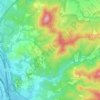 Mappa topografica Bleda, altitudine, rilievo