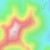 Mappa topografica Kolyma Mountains, altitudine, rilievo
