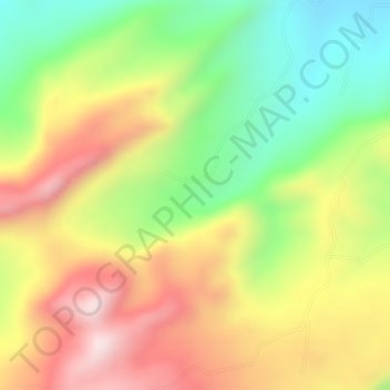Mappa topografica El Pital, altitudine, rilievo