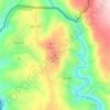 Mappa topografica Pendão, altitudine, rilievo