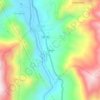 Mappa topografica Tishtec, altitudine, rilievo