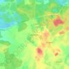 Mappa topografica Zarnekau, altitudine, rilievo