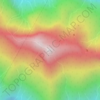 Mappa topografica Mount Halcon, altitudine, rilievo