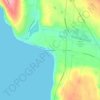 Mappa topografica Adelma Beach, altitudine, rilievo