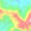 Mappa topografica Gawaldev/Muda, altitudine, rilievo