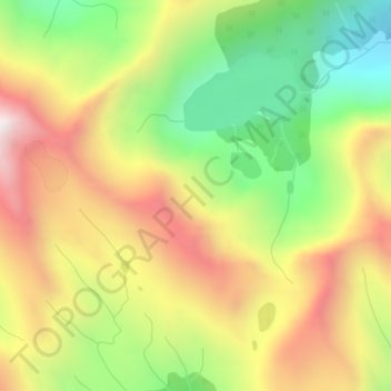 Mappa topografica Dezaiko Range, altitudine, rilievo