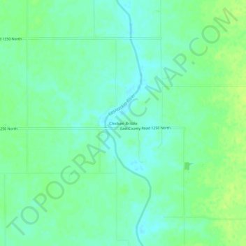 Mappa topografica Chicken Bristle, altitudine, rilievo