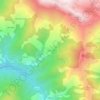 Mappa topografica Llanuces, altitudine, rilievo