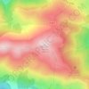Mappa topografica Bout De Touron, altitudine, rilievo