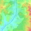 Mappa topografica Campbells Creek, altitudine, rilievo