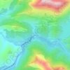 Mappa topografica Las Salas, altitudine, rilievo