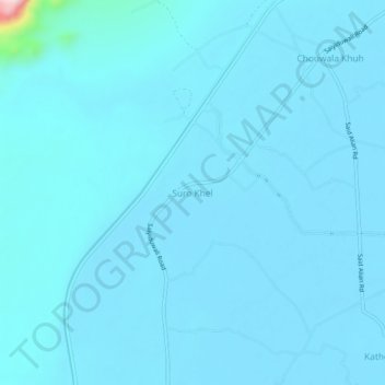 Mappa topografica Suro Khel, altitudine, rilievo