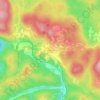 Mappa topografica Brod Moravice, altitudine, rilievo
