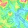 Mappa topografica Villa de la Peña, altitudine, rilievo