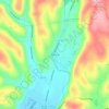Mappa topografica Waterville, altitudine, rilievo