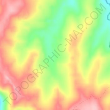 Mappa topografica Gaspar Simões, altitudine, rilievo