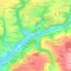 Mappa topografica La Gare, altitudine, rilievo