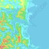 Mappa topografica Taft, altitudine, rilievo