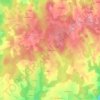 Mappa topografica Le Pimpidour, altitudine, rilievo