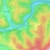 Mappa topografica Krommenthal, altitudine, rilievo