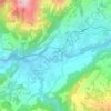 Mappa topografica Le Pré, altitudine, rilievo